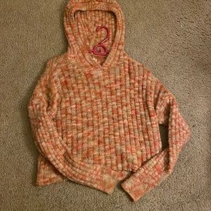 Warm Hooded Orange sweater